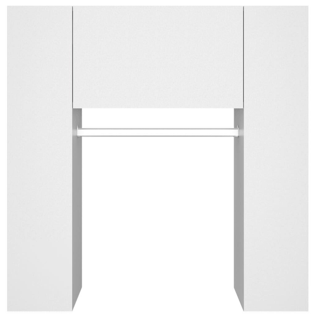 vidaXL Armário de corredor 97,5x37x99 cm madeira processada branco