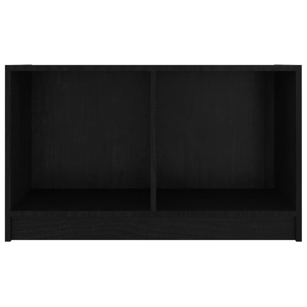 vidaXL Móvel de TV 70x33x42 cm madeira de pinho maciça preto