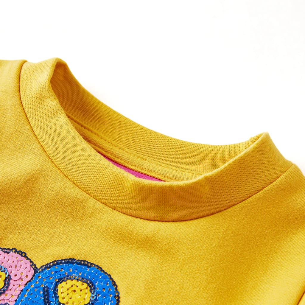 Sweatshirt para criança ocre-escuro 92