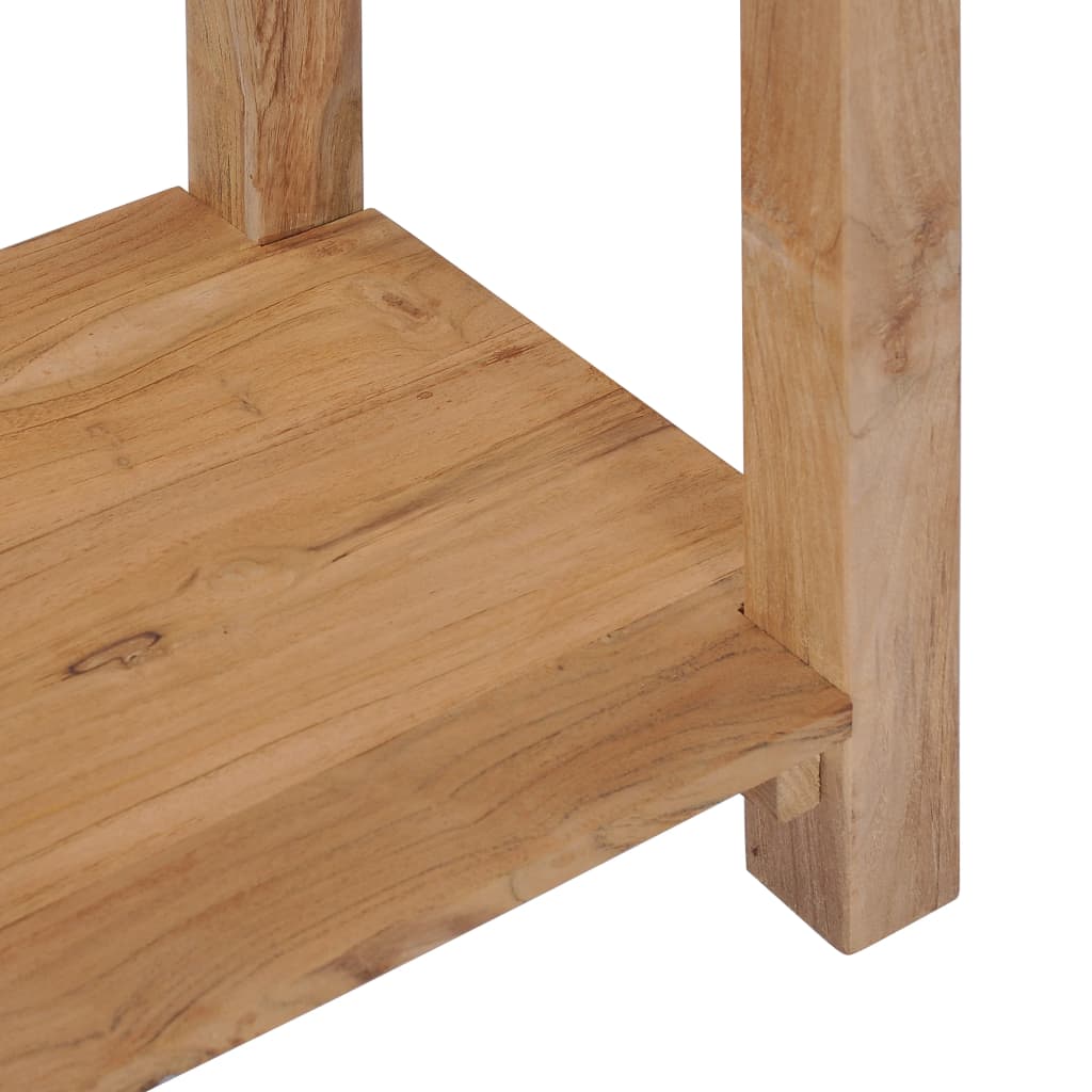vidaXL Mesa consola 120x35x75 cm madeira de teca maciça