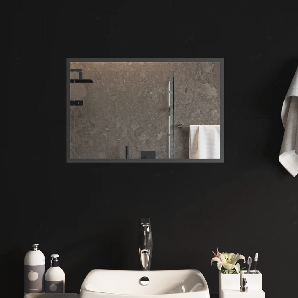 vidaXL Espelho de casa de banho com luzes LED 60x40 cm