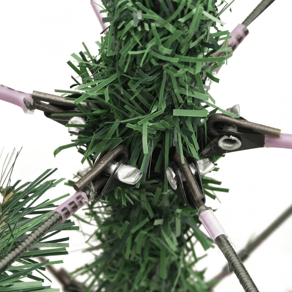 vidaXL Árvore de Natal artificial articulada c/ pinhas e bagas 120 cm