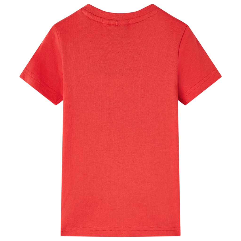 T-shirt para criança vermelho 92