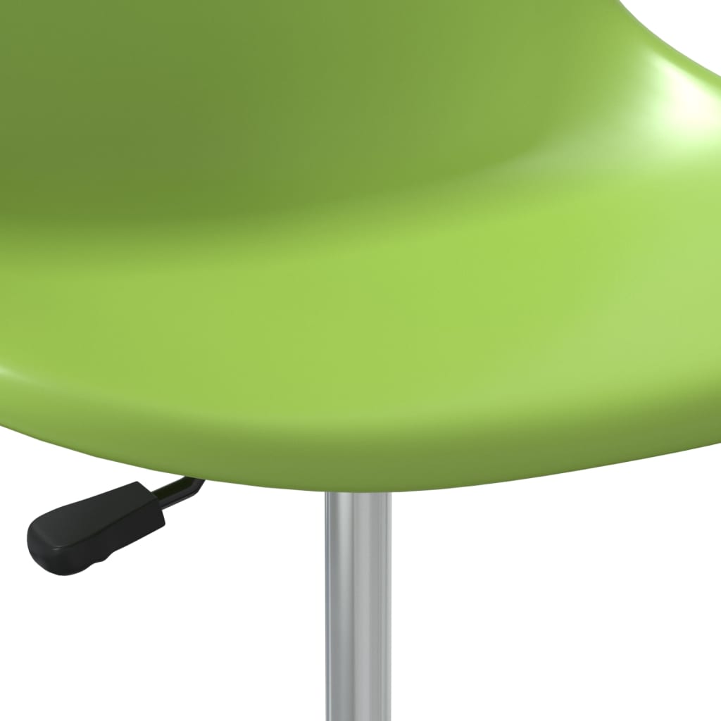 vidaXL Cadeiras de jantar giratórias 4 pcs PP verde
