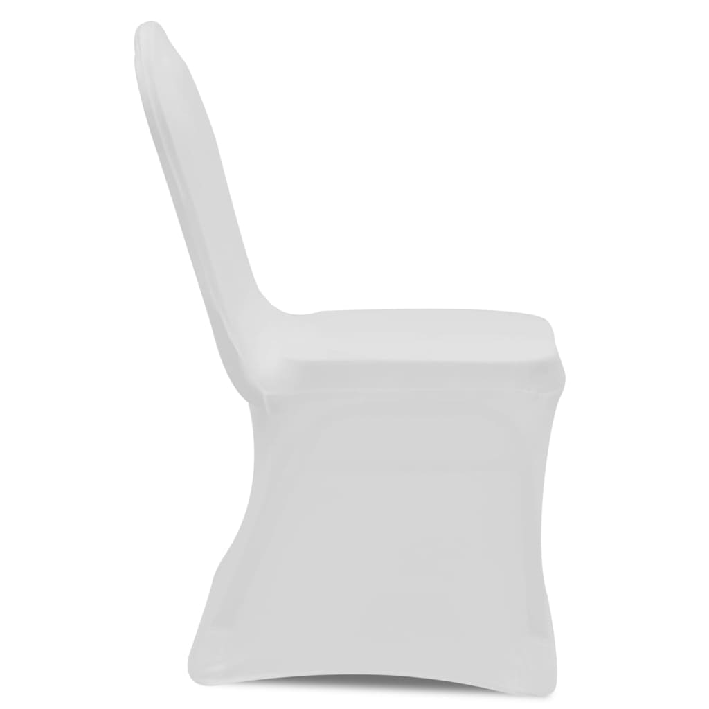 vidaXL Capa extensível para cadeira 4 pcs branco
