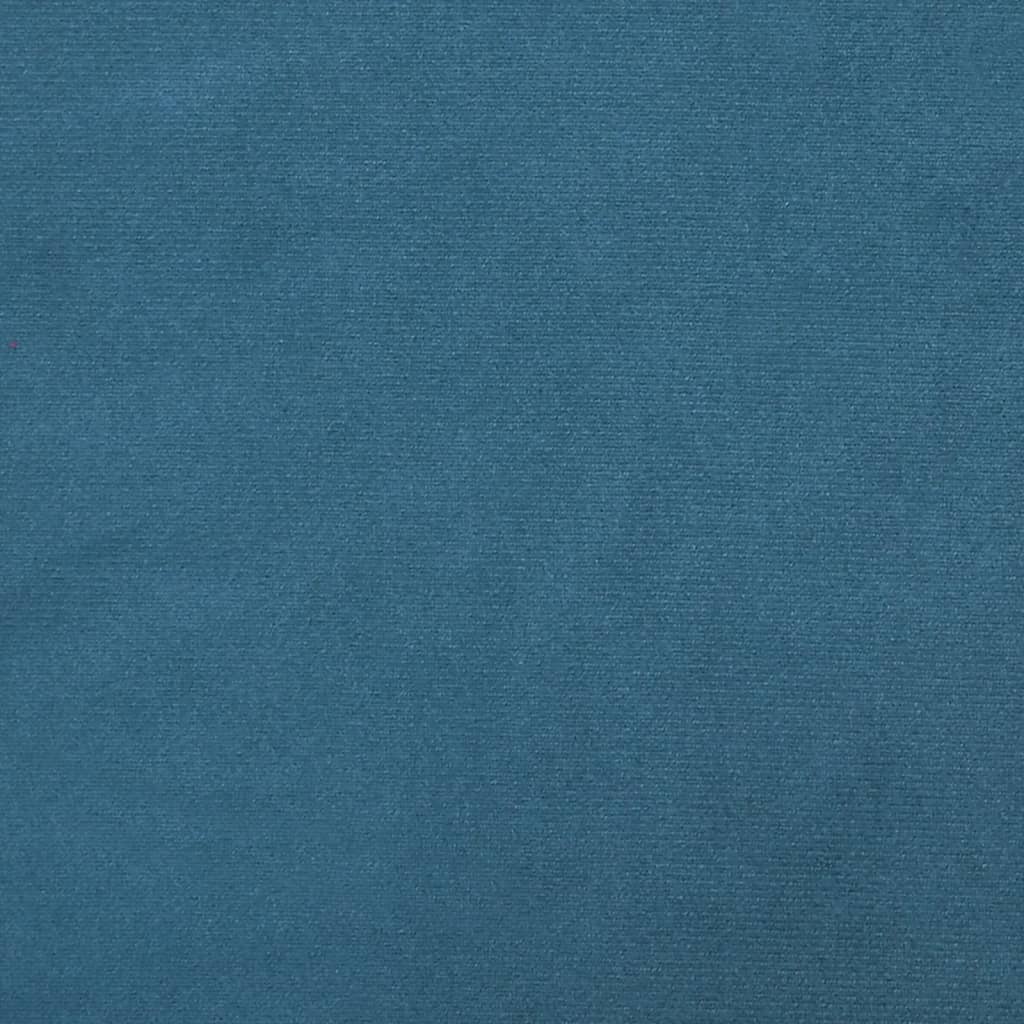 vidaXL Sofá-cama com suporte para copos veludo azul