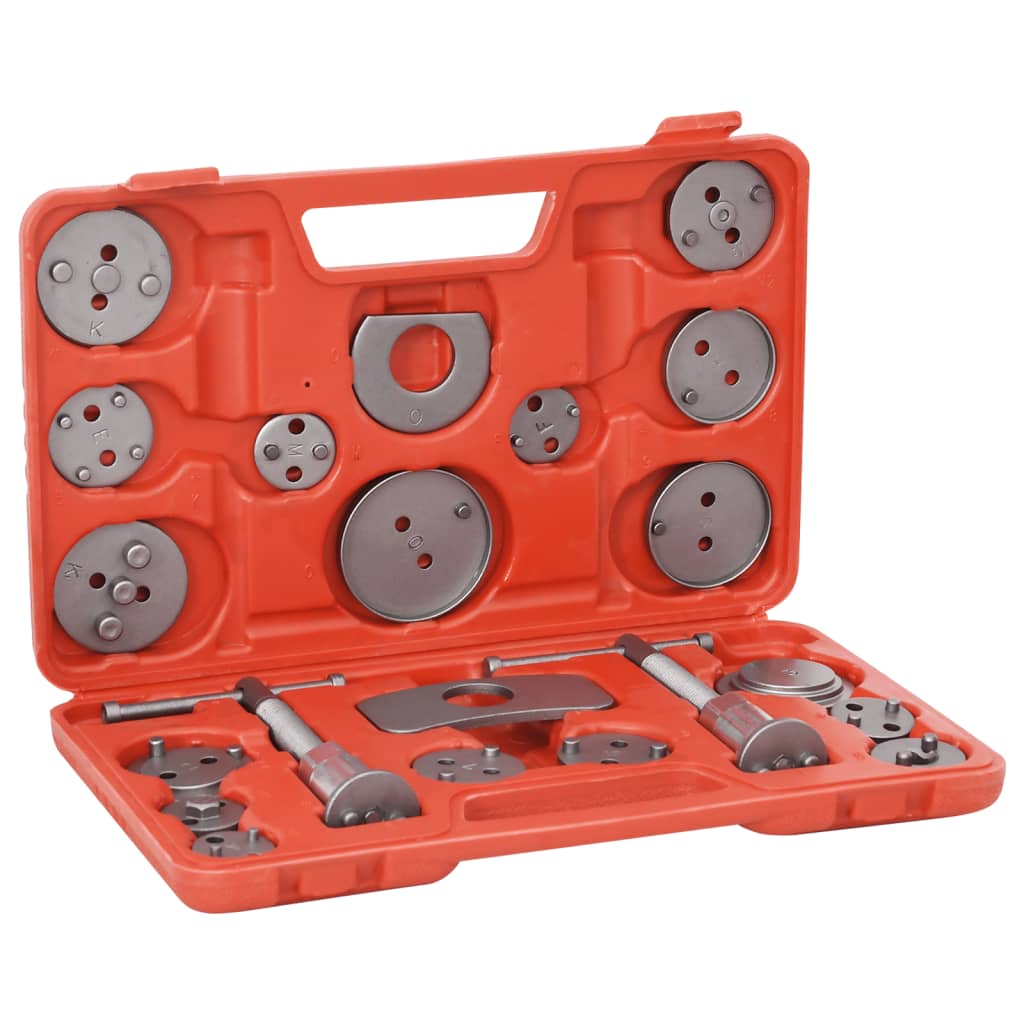 vidaXL Kit ferramentas empurradores de pistão para pinças de travão