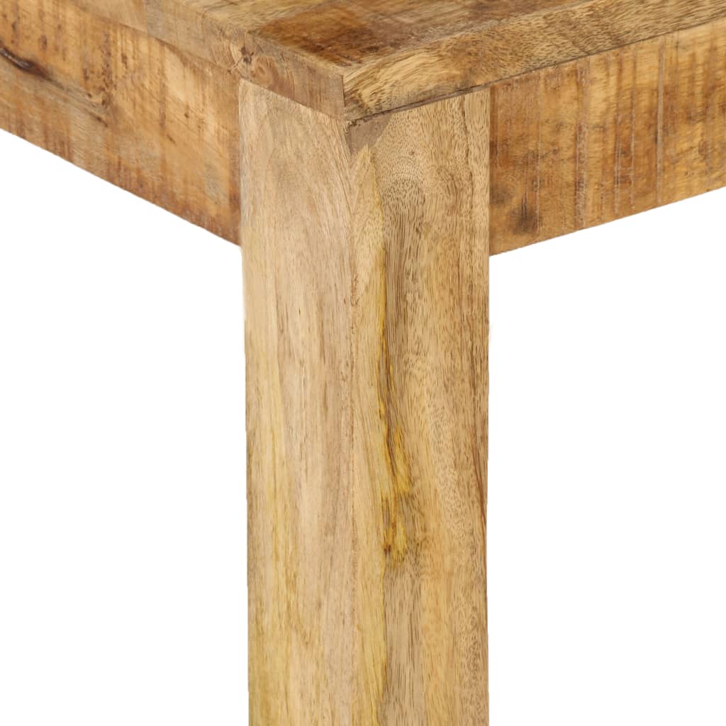 vidaXL Mesa de centro em madeira de mangueira maciça 80x80x40cm