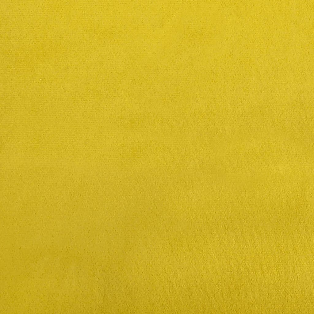 vidaXL Almofadas decorativas 2 pcs Ø15x50 cm veludo amarelo