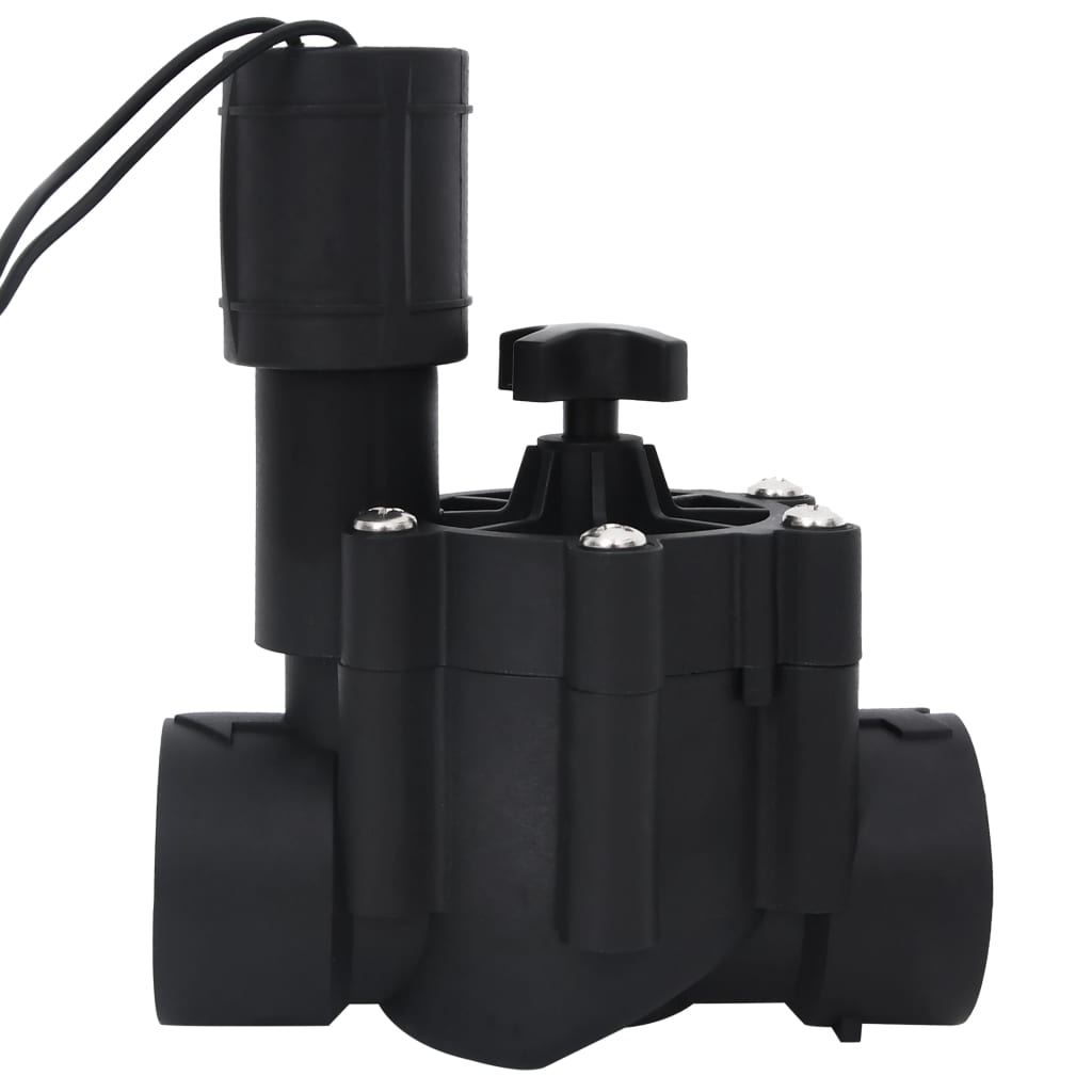 vidaXL Controlador irrigação água c/ sensor humidade/válvula solenoide