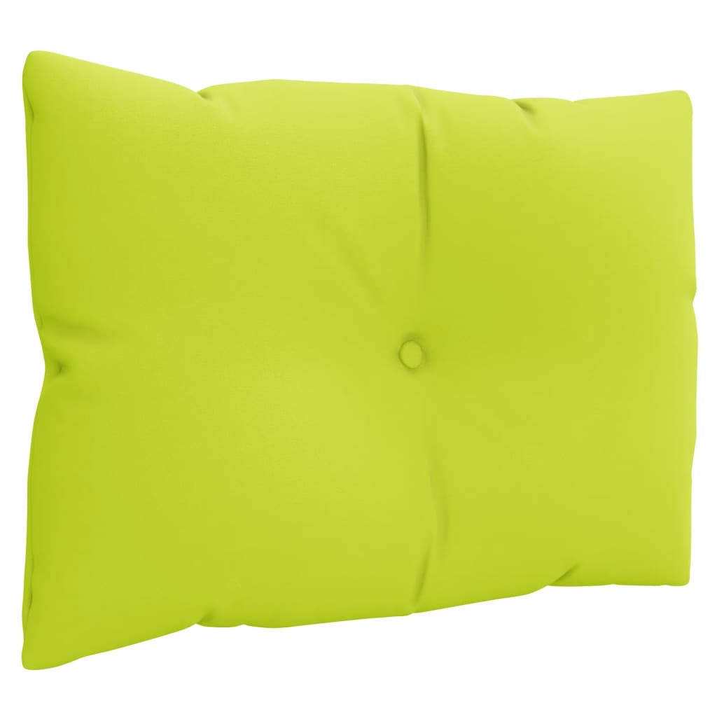 vidaXL Almofadões para móveis de paletes 3 pcs tecido verde brilhante