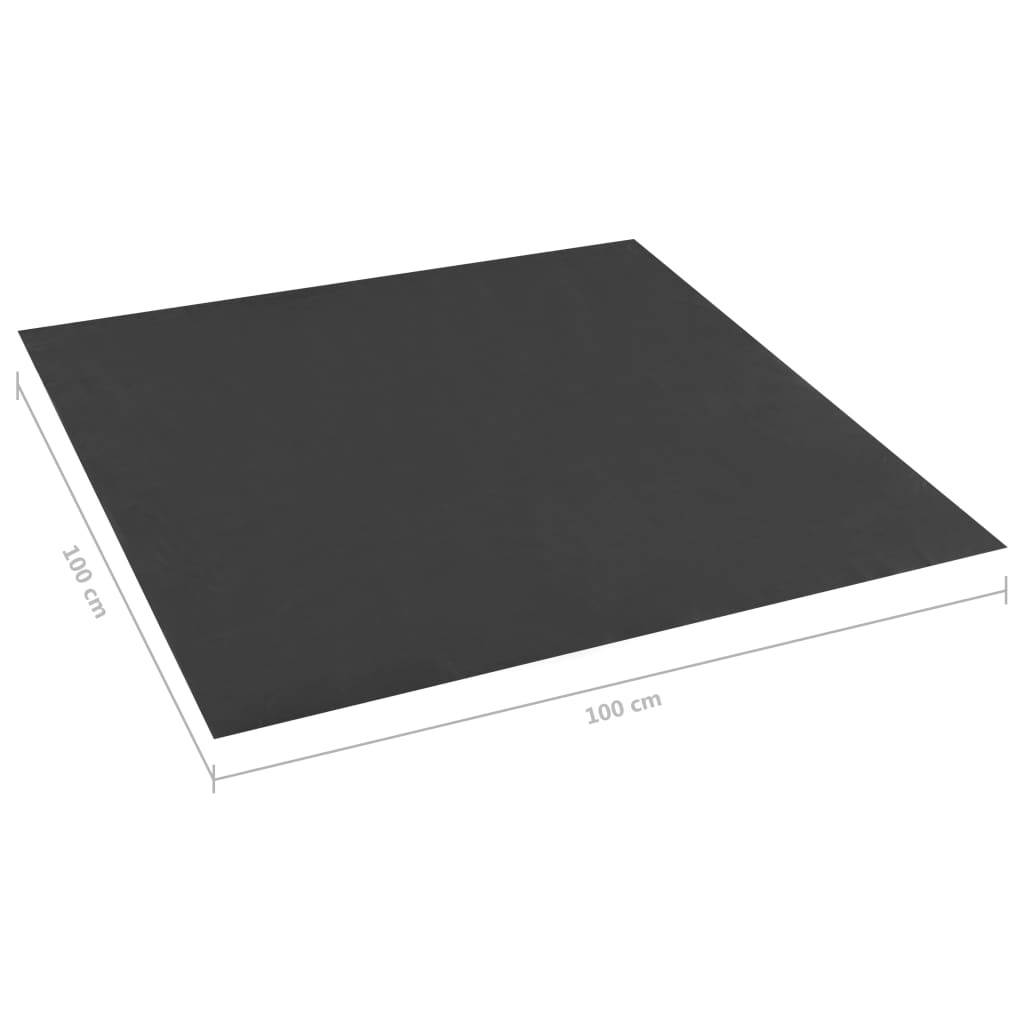 vidaXL Forro para caixa de areia 100x100 cm preto