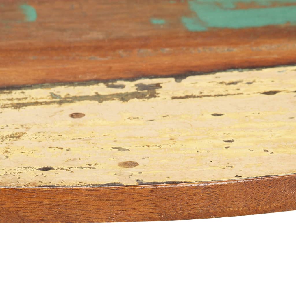 vidaXL Tampo de mesa redondo 40 cm 15-16 mm madeira recuperada maciça