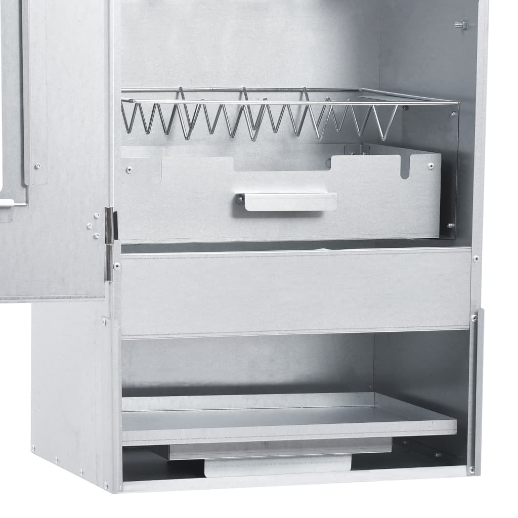 vidaXL Defumador de forno c/ 1 Kg de aparas de madeira 44,5x29x83 cm