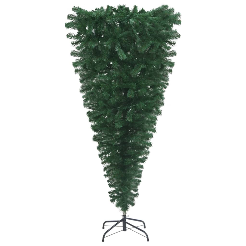 vidaXL Árvore Natal artificial pré-iluminada invertida c/ bolas 120 cm