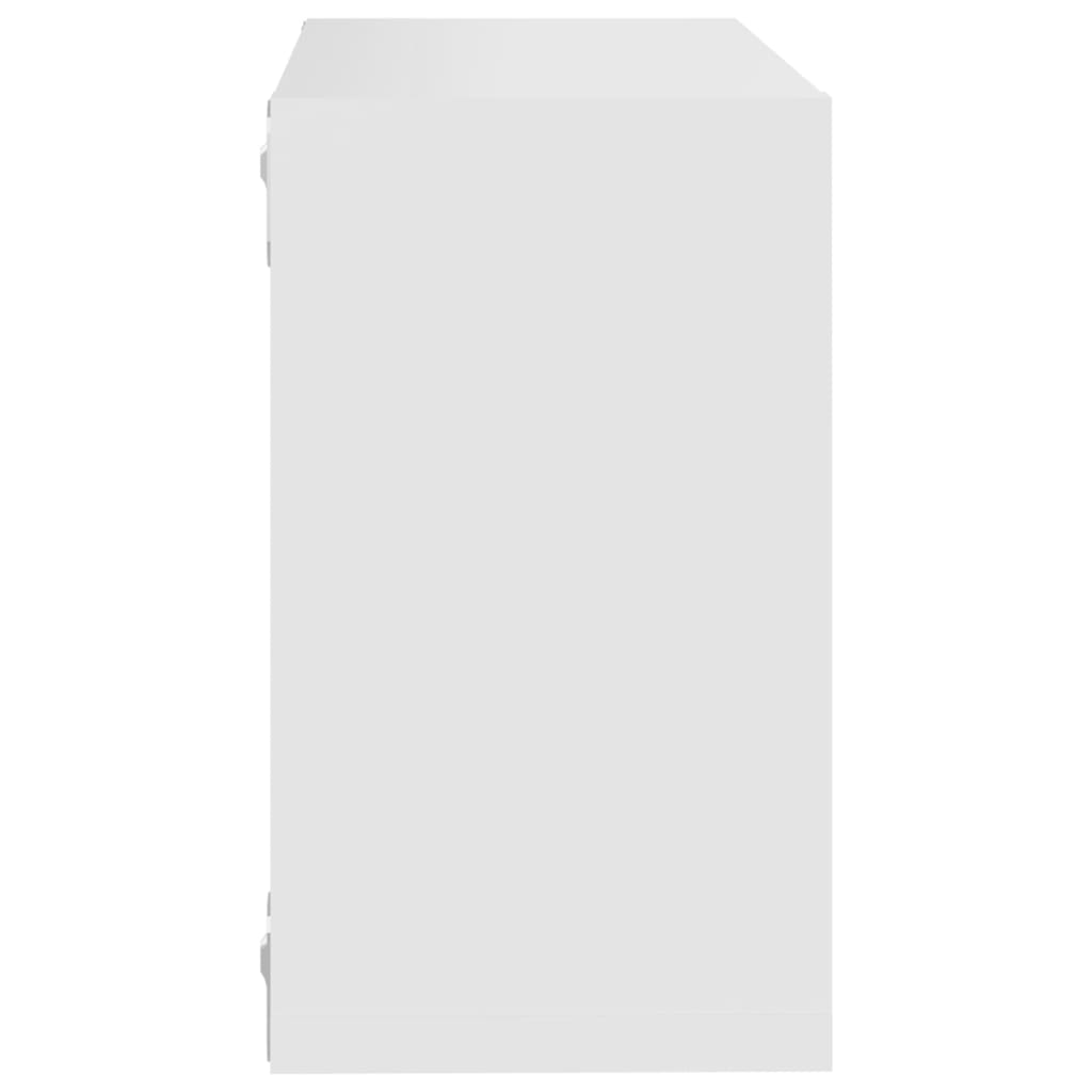vidaXL Prateleiras de parede em forma de cubo 2 pcs 26x15x26 cm branco