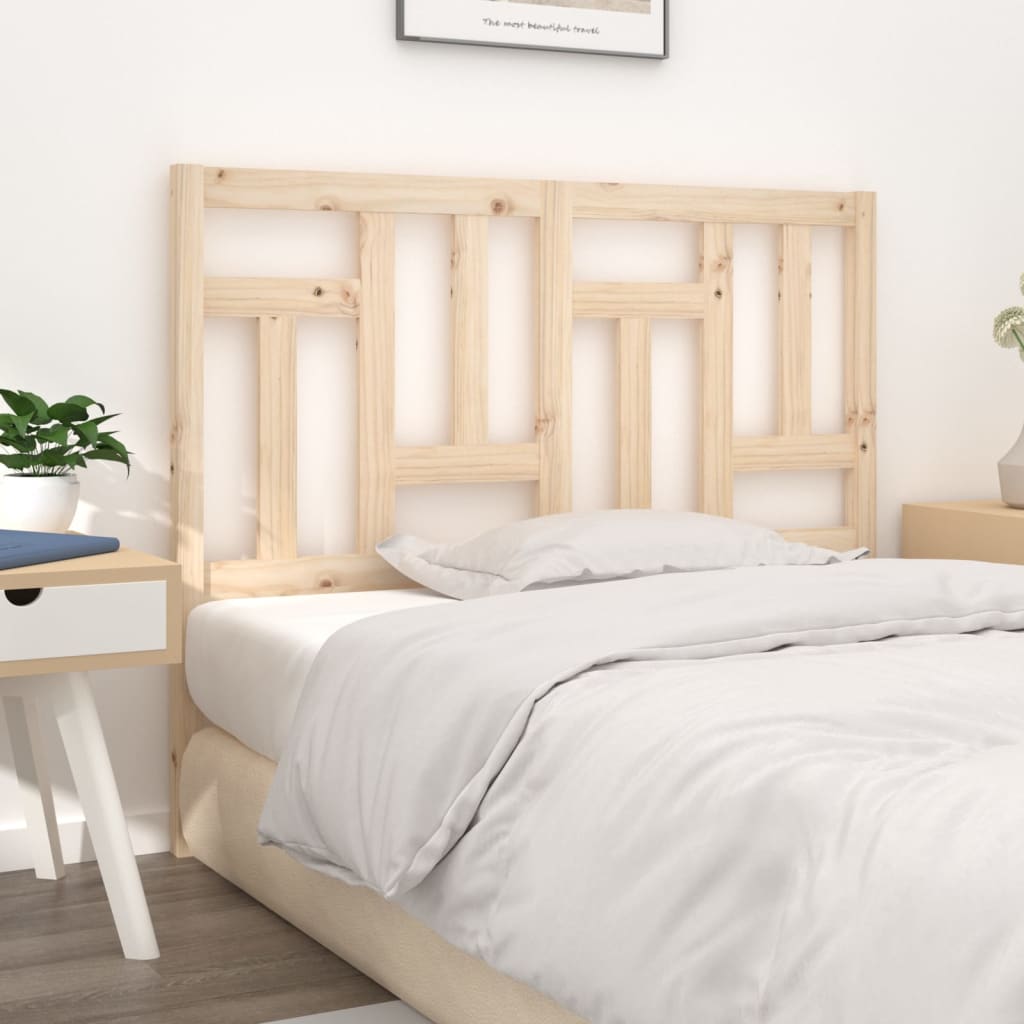 vidaXL Cabeceira de cama 165,5x4x100 cm madeira de pinho maciça