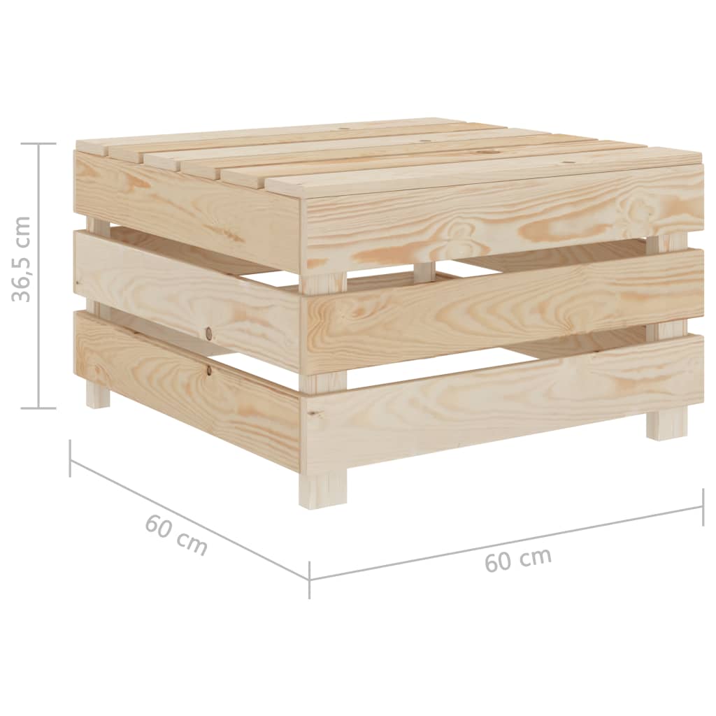 vidaXL Mesa de paletes para jardim madeira