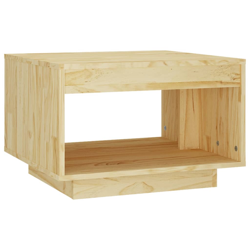 vidaXL Mesa de centro 50x50x33,5 cm madeira de pinho maciça
