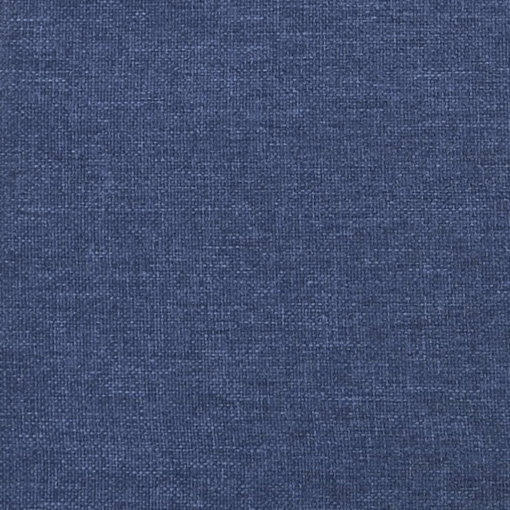 vidaXL Colchão de molas ensacadas 80x200x20 cm tecido azul