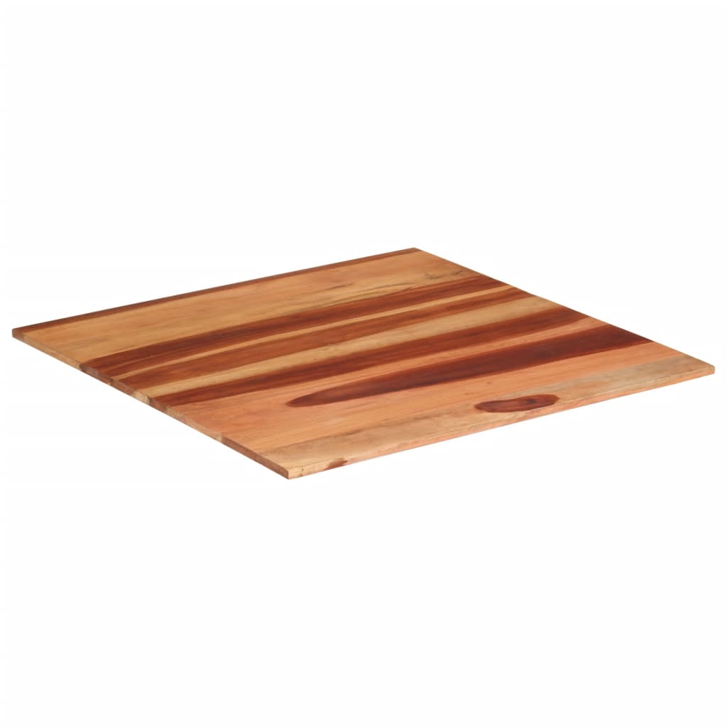 vidaXL Tampo de mesa madeira de acácia maciça 15-16 mm 80x80 cm