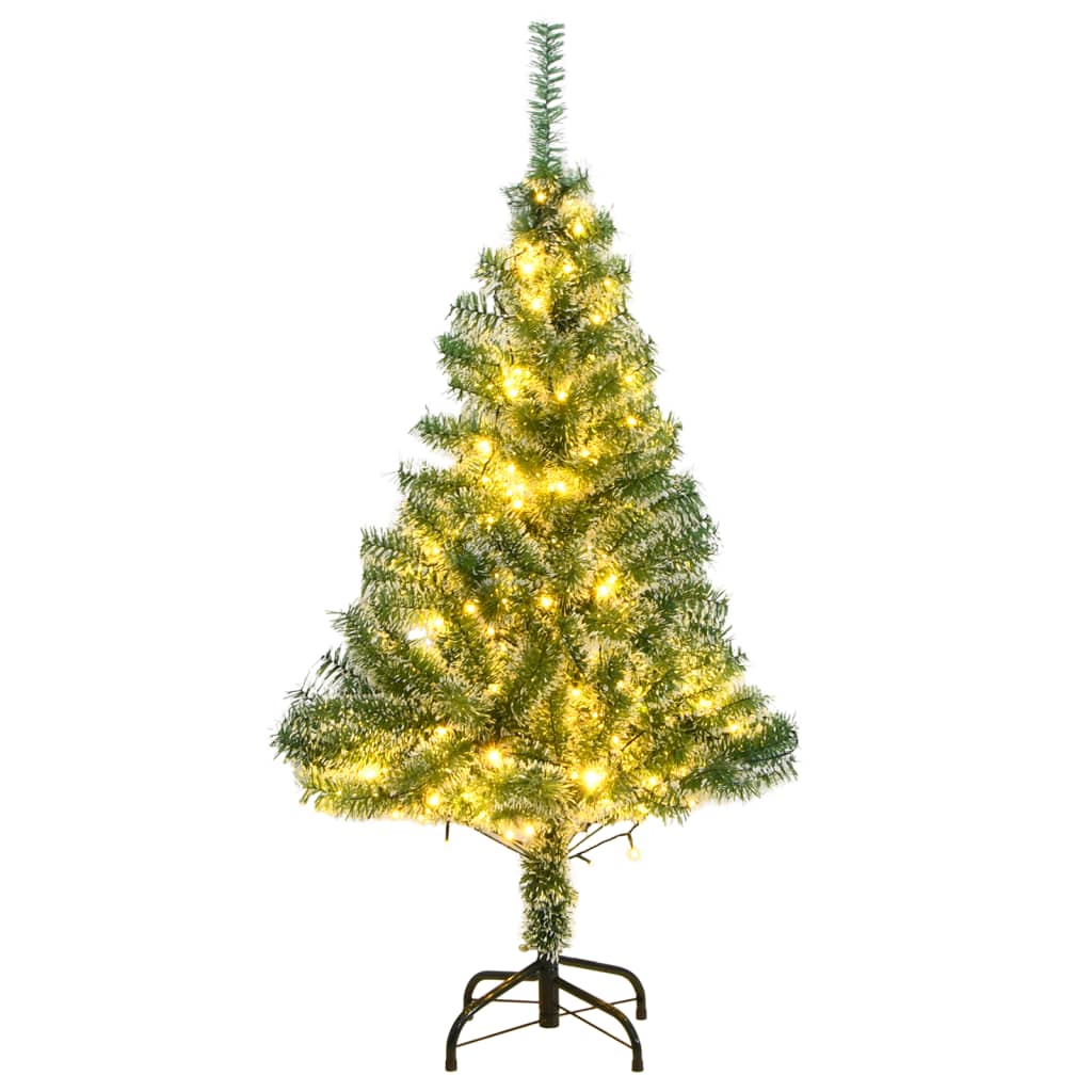 vidaXL Árvore de Natal artificial com 150 luzes LED e neve 150 cm