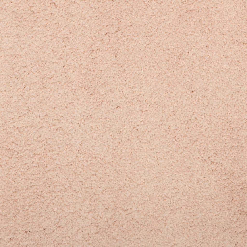 vidaXL Tapete pelo curto macio e lavável HUARTE 60x110 cm rosa-pálido