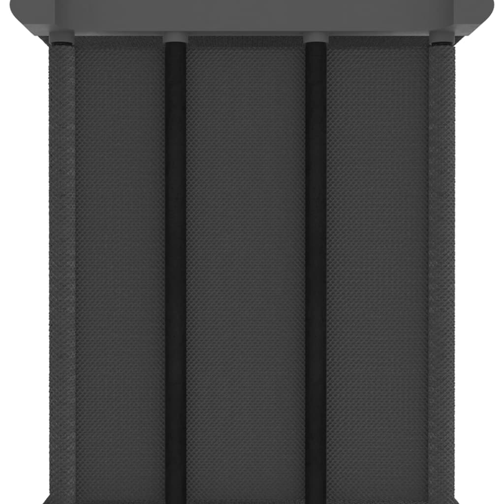 vidaXL Unidade de prateleiras 9 cubos 103x30x107,5 cm tecido cinzento