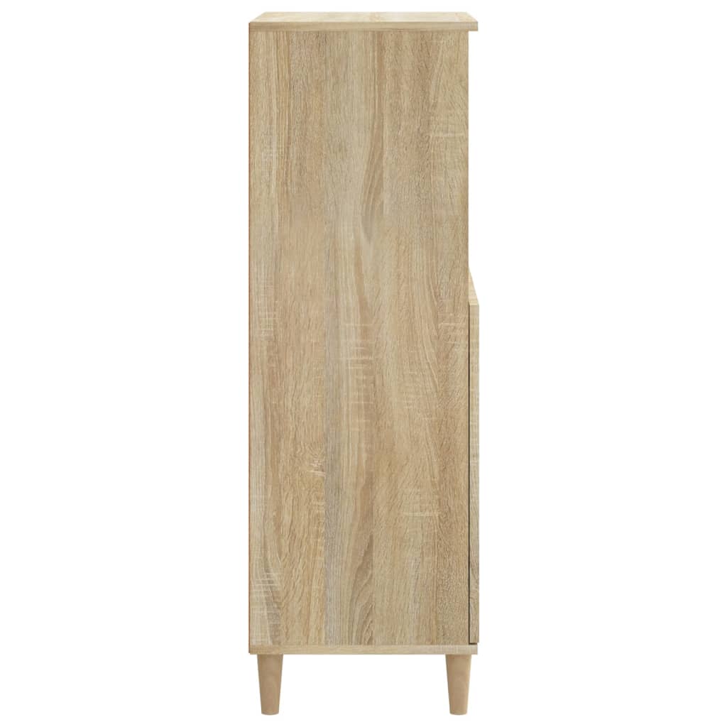 vidaXL Aparador alto 60x36x110 cm derivados de madeira carvalho sonoma