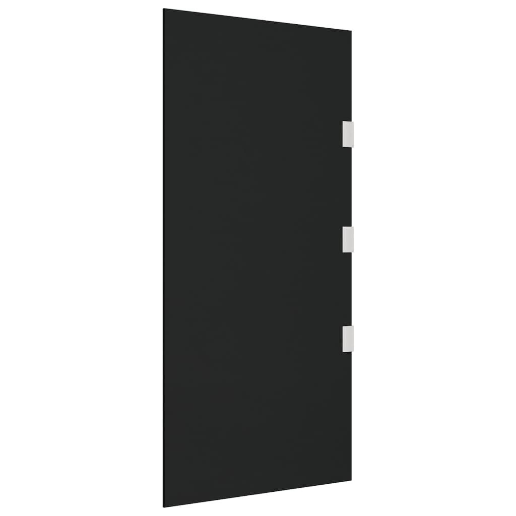 vidaXL Painel lateral p/ toldo porta 50x100 cm vidro temperado preto