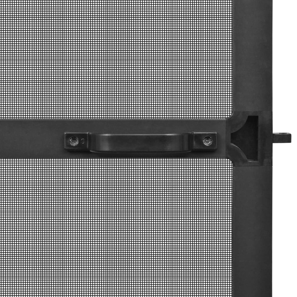 vidaXL Tela anti-insetos articulada para portas 100x215 cm antracite