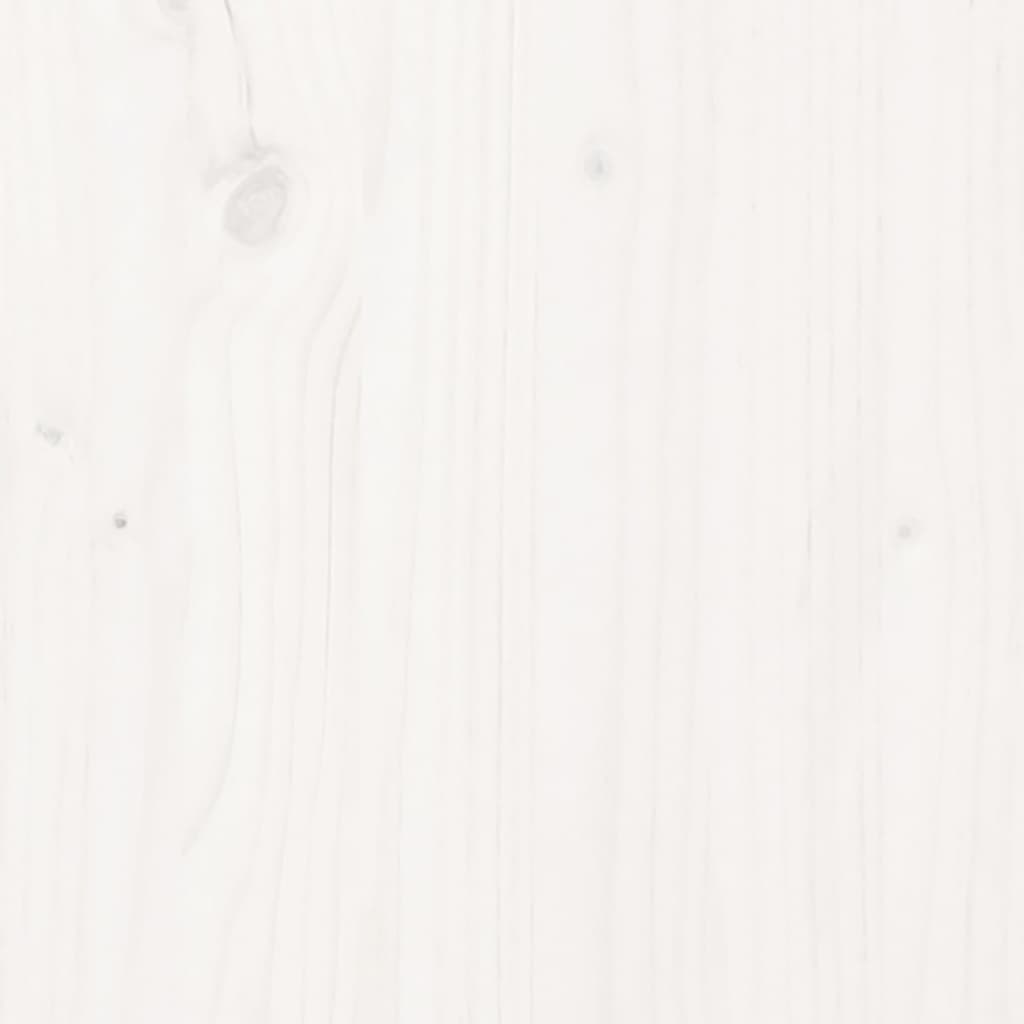 vidaXL Mesa de centro Ø 40x60 cm madeira de pinho maciça branco