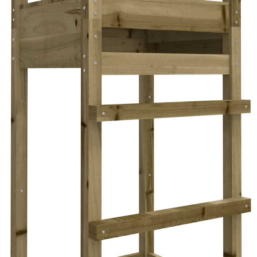 vidaXL Torre de brincar 53x46,5x169 cm madeira de pinho impregnada