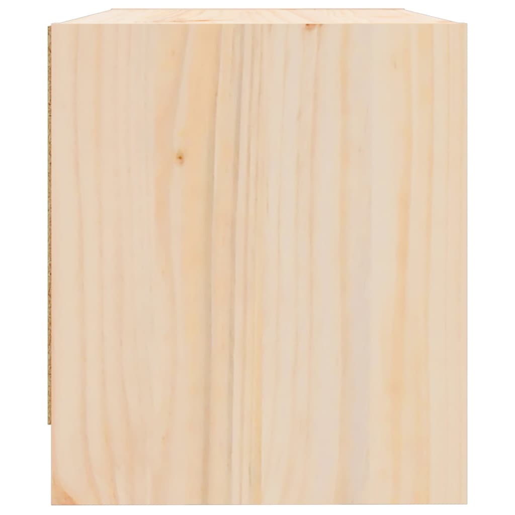 vidaXL Mesa de cabeceira 40x31x35,5 cm madeira de pinho maciça