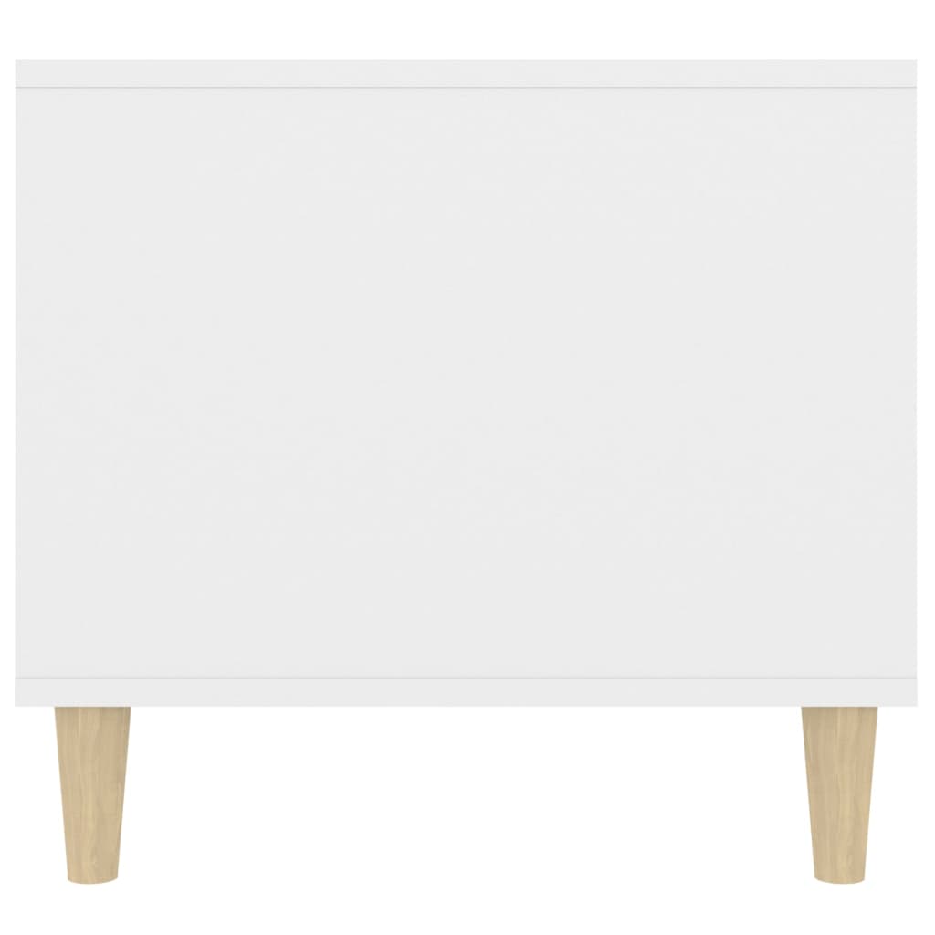 vidaXL Mesa de centro 90x49x45 cm derivados de madeira branco