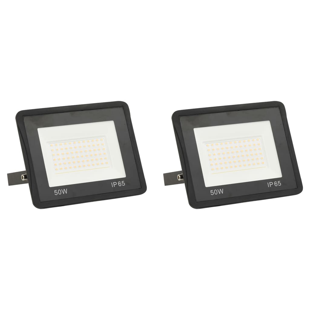 vidaXL Projetores c/ iluminação LED 2 pcs 50 W branco frio