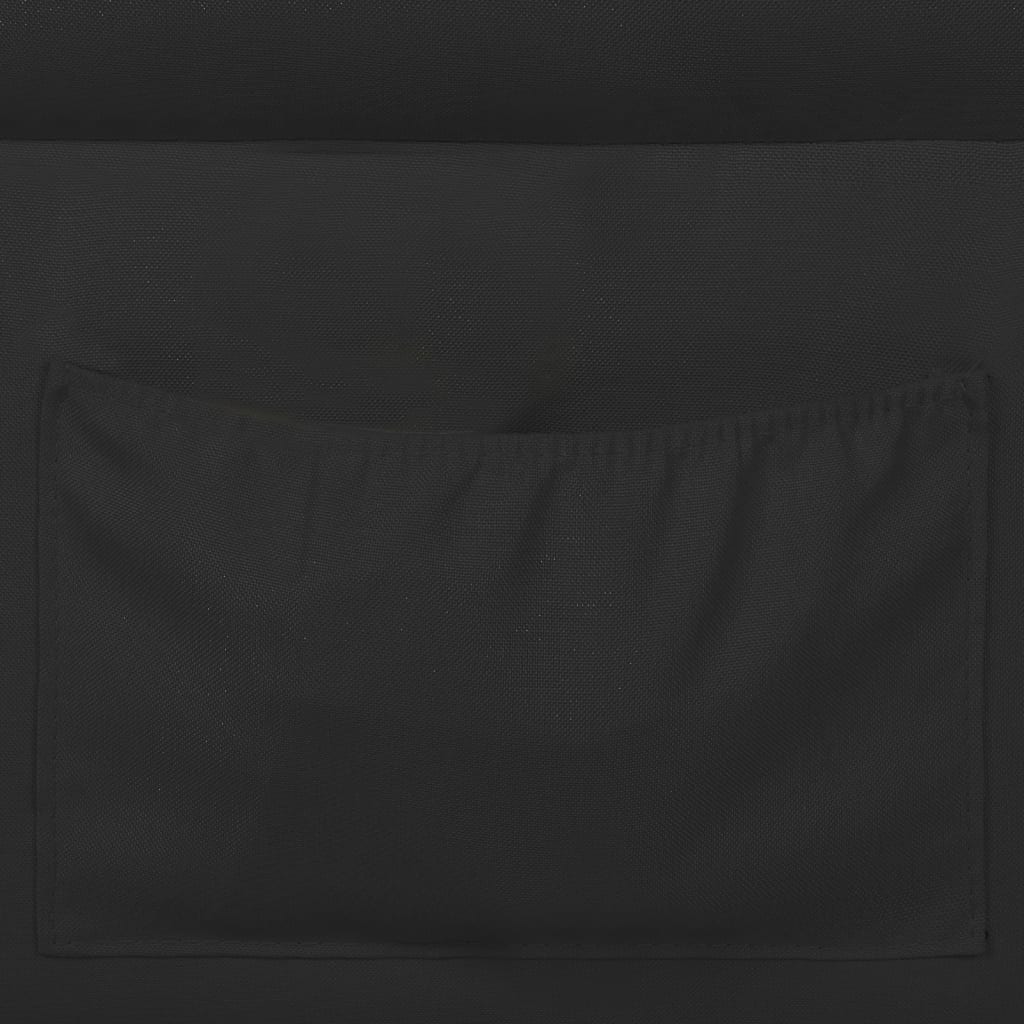 vidaXL Poltrona reclinável tecido preto