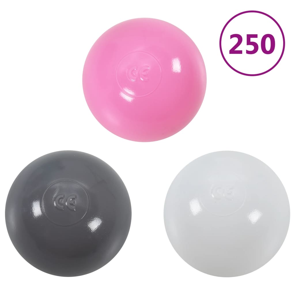 vidaXL Piscina de bolas com 300 bolas para crianças 75x75x32 cm