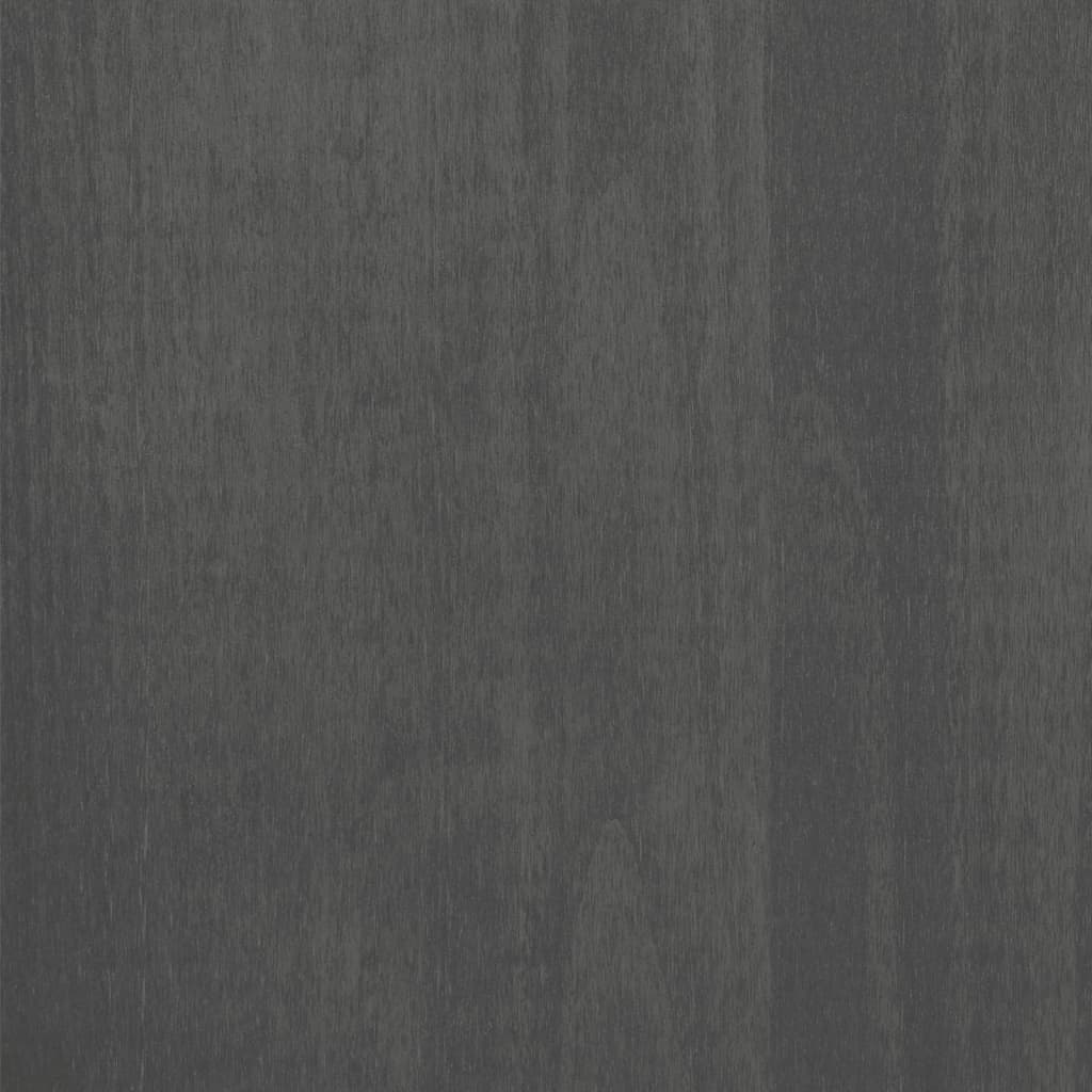 vidaXL Roupeiro HAMAR 89x50x180 cm pinho maciço cinza-escuro
