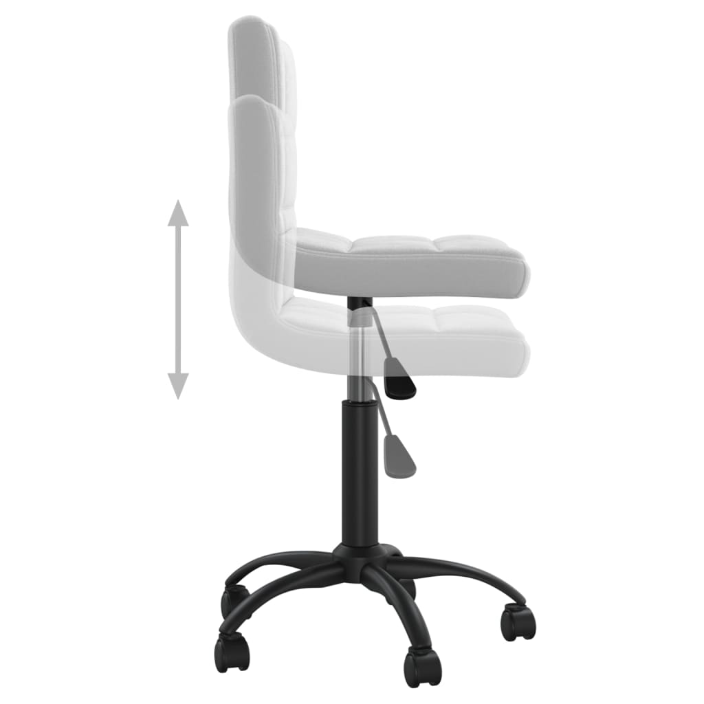 vidaXL Cadeira de escritório giratória veludo cinzento-claro