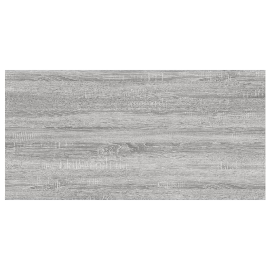 vidaXL Prateleiras de parede 4pcs derivados de madeira cinzento sonoma
