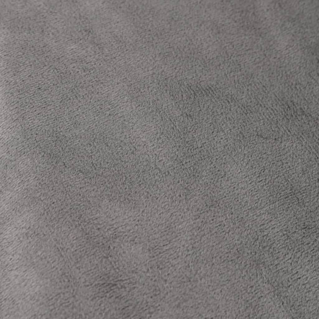 vidaXL Manta pesada c/ cobertura 11 kg 152x203 cm tecido cinzento