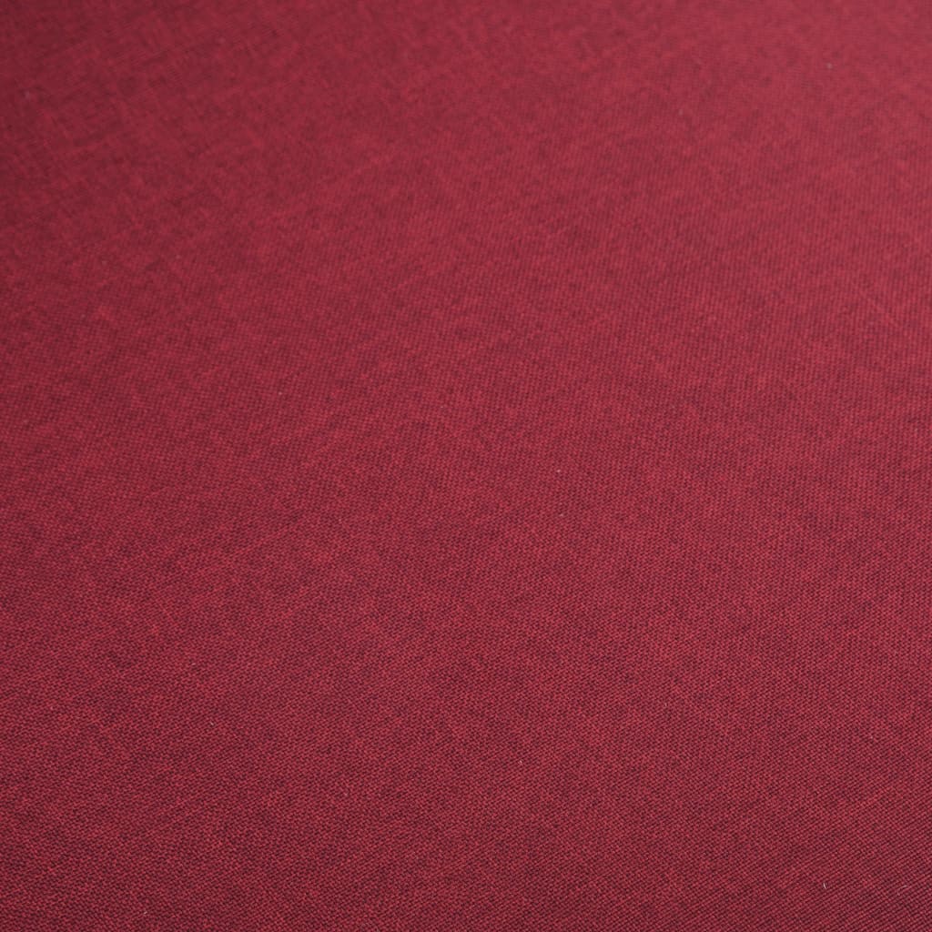 vidaXL Cadeiras de jantar 2 pcs tecido vermelho e carvalho maciço