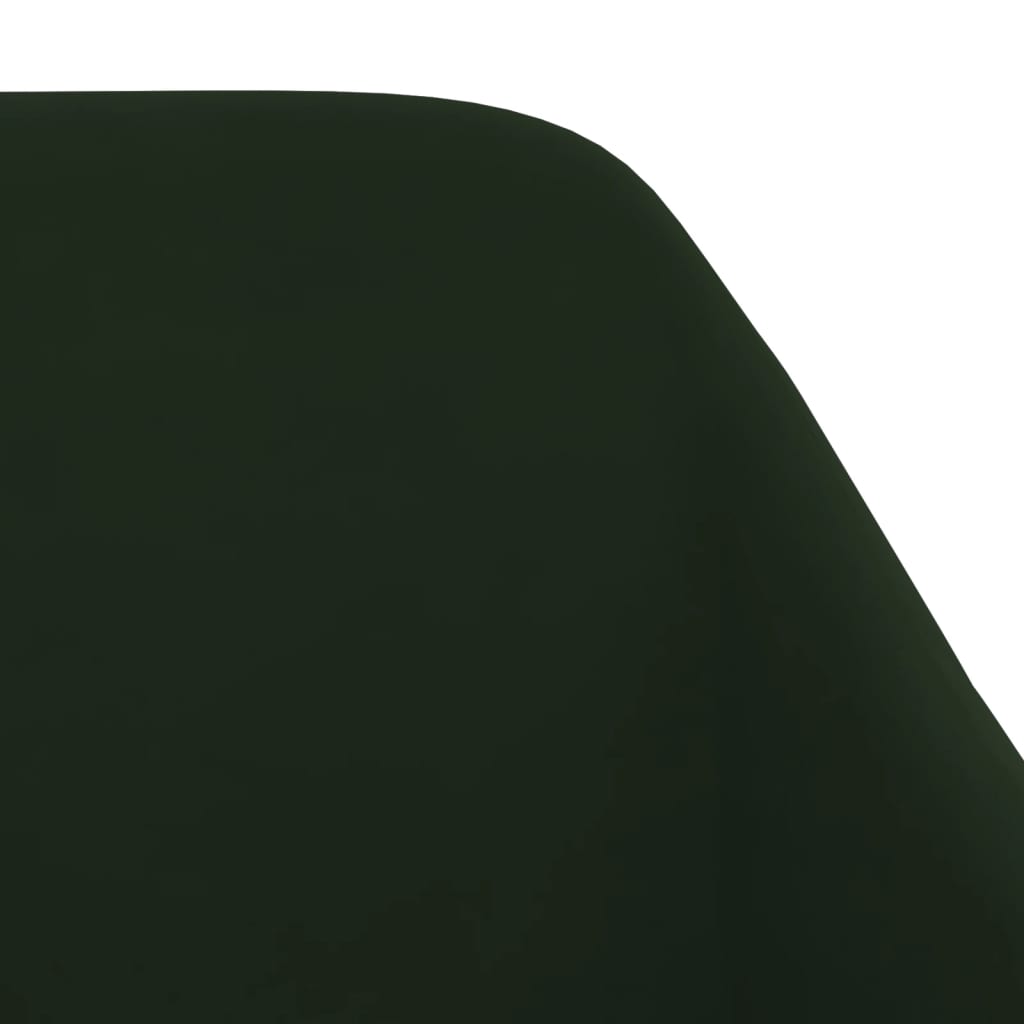 vidaXL Cadeiras de jantar giratórias 6 pcs veludo verde-escuro
