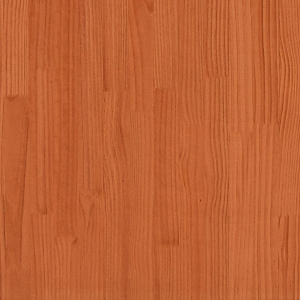 vidaXL Cabeceira 140 cm madeira de pinho maciça castanho-mel