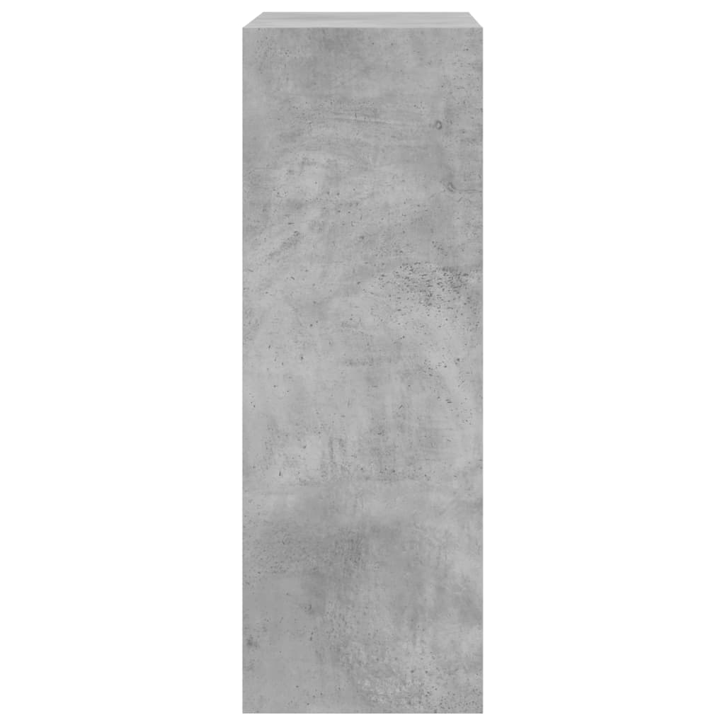 vidaXL Sapateira 60x34x63,5 cm derivados de madeira cinzento cimento