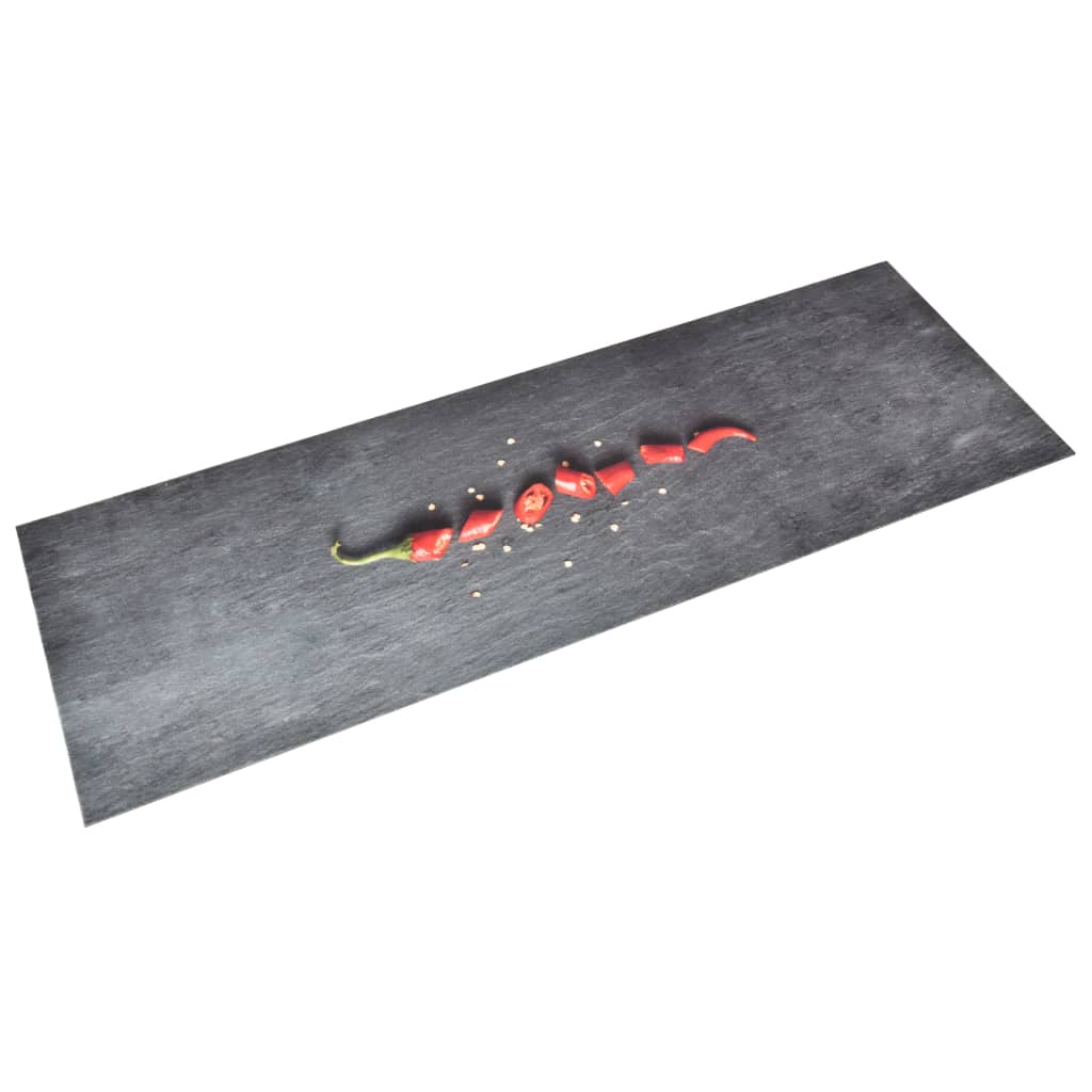 vidaXL Tapete de cozinha lavável com design malagueta 60x300 cm