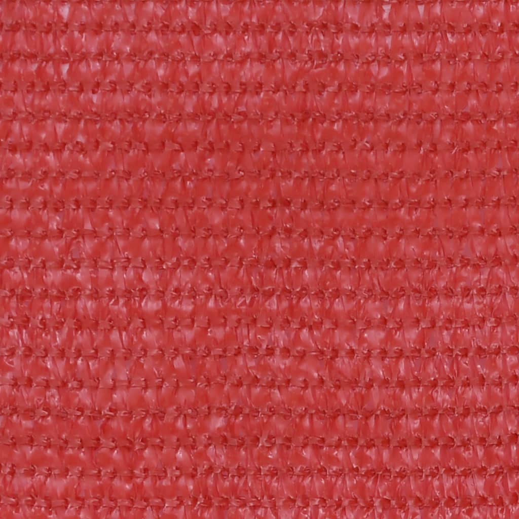 vidaXL Tela de varanda 120x400 cm PEAD vermelho