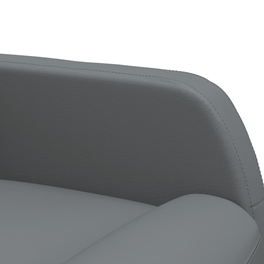 vidaXL Poltrona reclinável couro artificial cinza