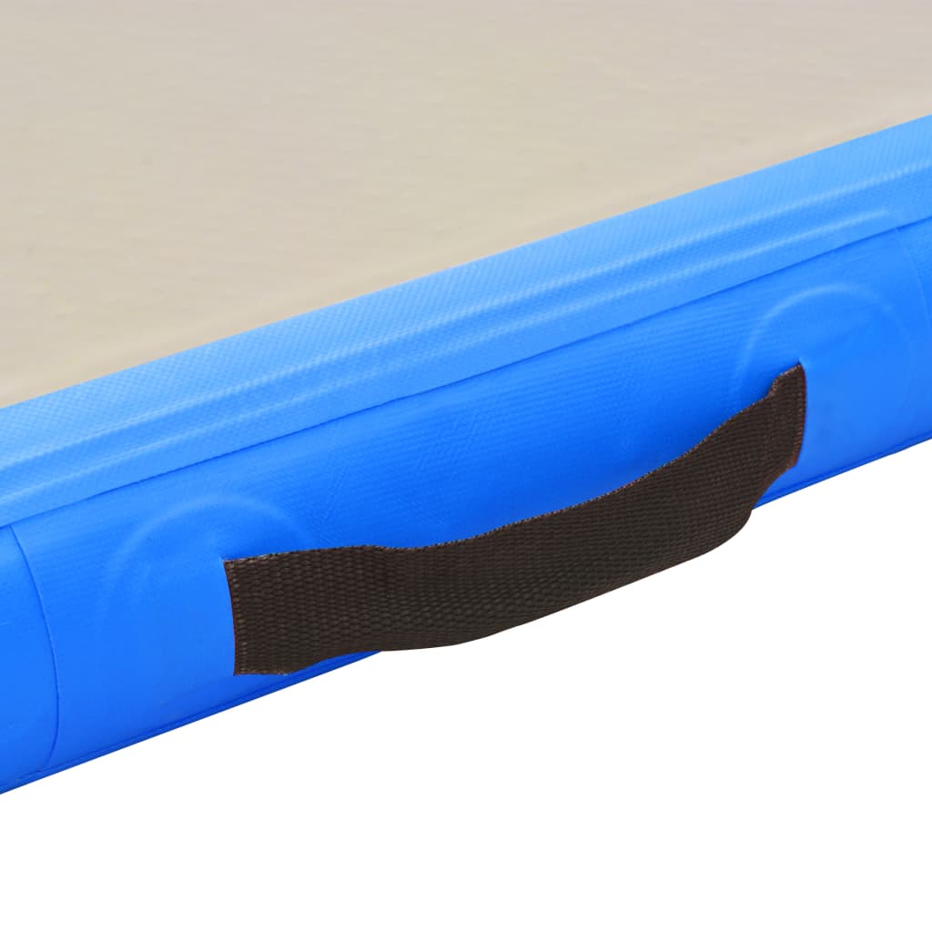 vidaXL Colchão de ginástica insuflável c/ bomba 600x100x10 cm PVC azul